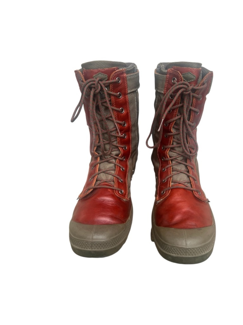 ***SOLD *88Palladium Pampa Tactical French High Top Leather/Canvas Boots - Picture 4 of 10